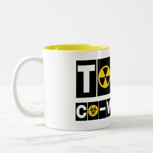 Toxische Co-Worker B/Y-Tasse Zweifarbige Tasse (Links)