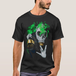 Toxische Gasmaske: Neonflammen T-Shirt