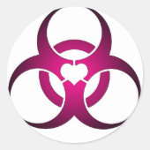 Toxische Liebe Runder Aufkleber (Vorderseite)