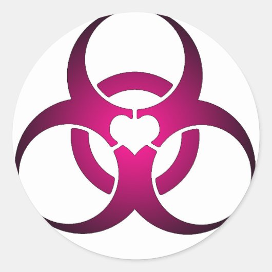 Toxische Liebe Runder Aufkleber (Vorderseite)