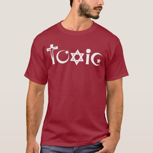 Toxische Religion Atheistische Religion ist toxisc T-Shirt (Vorderseite)