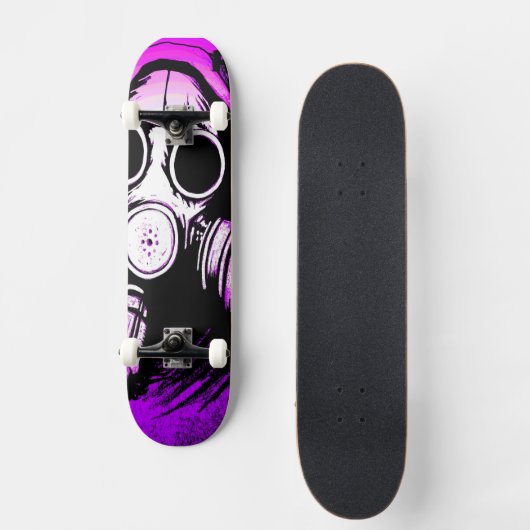 Toxische Substanz der Biogefährdung-GASMASK Skateboard (Vorderseite)