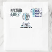 Toxischer Cyberpunk Hacker Rechteckiger Aufkleber (Tasche)