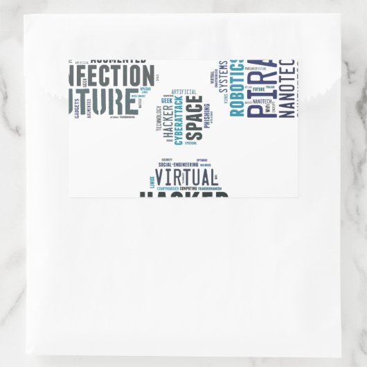 Toxischer Cyberpunk Hacker Rechteckiger Aufkleber (Tasche)