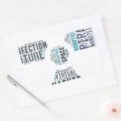 Toxischer Cyberpunk Hacker Rechteckiger Aufkleber (Umschlag)