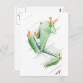Toxischer Frosch Postkarte (Vorne/Hinten)