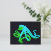 Toxischer Oktopus Postkarte (Stehend Vorderseite)
