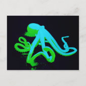 Toxischer Oktopus Postkarte (Vorderseite)