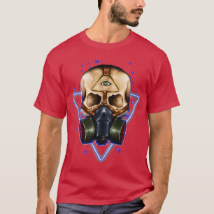 Toxischer Schädel mit Maske T-Shirt