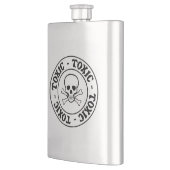 Toxischer Schädel und Krebse Flachmann (Links)