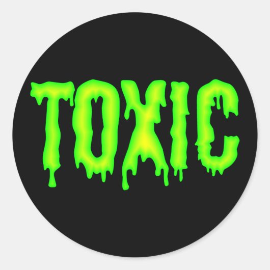 Toxischer Sticker (Vorderseite)