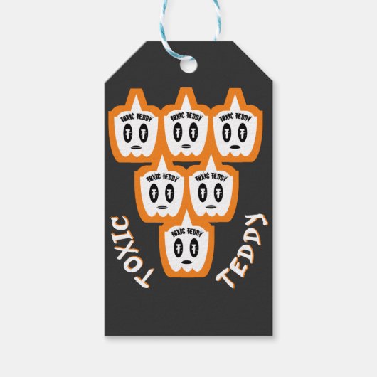 TOXISCHER TEDDY neues Design Geschenkanhänger (Vorderseite)