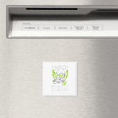 Toxischer Totenkopf-Sticker Magnet (In Situ (Geschirrspüler))