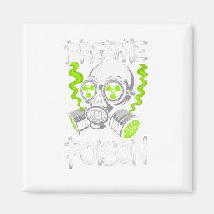 Toxischer Totenkopf-Sticker  Magnet