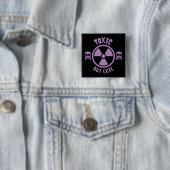 Toxisches, aber Niedliches Warnzeichen Button (Beispiel)