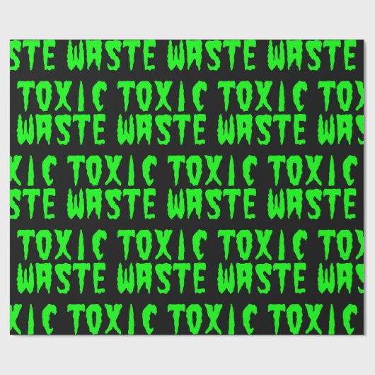 TOXISCHES ABFALLABSCHREIBPAPIER GESCHENKPAPIER (Flach)