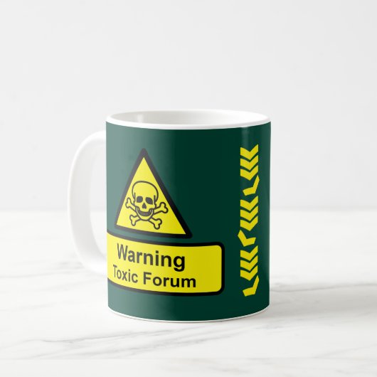 Toxisches Forum Kaffeetasse (Vorderseite Links)