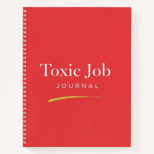 Toxisches Jobjournal Notizblock (Vorderseite)