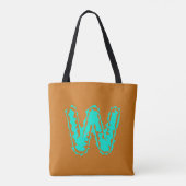 Toxisches Orangengrün, Creepy Monogram Tasche (Rückseite)