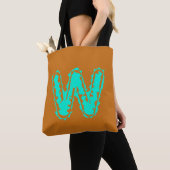 Toxisches Orangengrün, Creepy Monogram Tasche (Von Nahem)