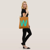 Toxisches Orangengrün, Creepy Monogram Tasche (Am Model)