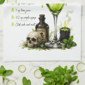 Toxisches Tonic-Rezept Geschirrtuch (Gefaltet)
