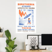 Toxoid verhindert Diptheria 1941 WPA Poster (Heimbüro)