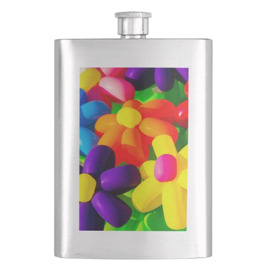 Toy Balloon Blume Flachmann (Vorderseite)