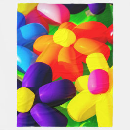 Toy Balloon Blume Fleecedecke
