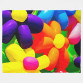 Toy Balloon Blume Fleecedecke (Vorderseite (Horizontal))