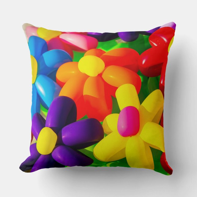 Toy Balloon Blume Kissen (Vorderseite)