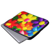 Toy Balloon Blume Laptopschutzhülle (Vorne Knopf)