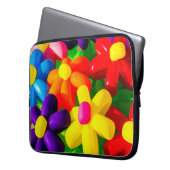 Toy Balloon Blume Laptopschutzhülle (Vorderseite Links)