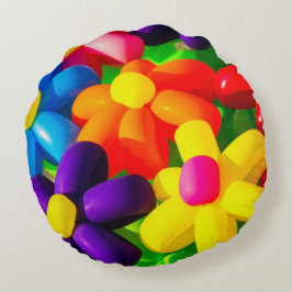 Toy Balloon Blume Rundes Kissen