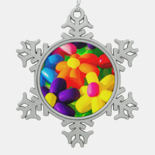 Toy Balloon Blume Schneeflocken Zinn-Ornament