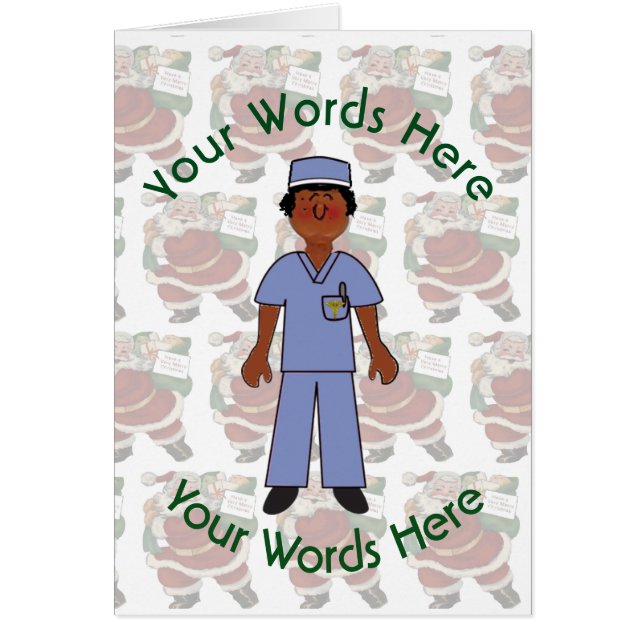 Toy Black Female Doctor Custom Christmas (Vorne)