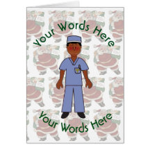 Toy Black Male Doctor Custom Christmas