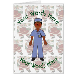 Toy Black Male Doctor Custom Christmas