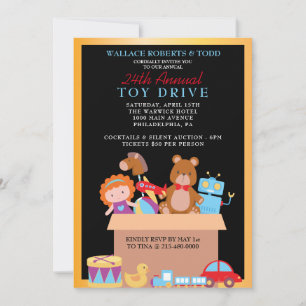 TOY DRIVE Auktion Corporate Gala Fundraiser Einladung