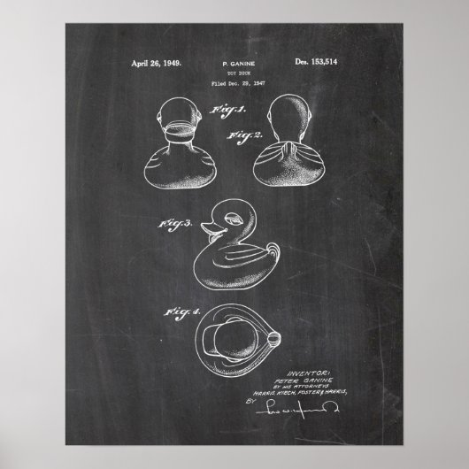 Toy Duck Patent Poster (Vorne)
