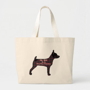 Toy Fox Terrier BESTE FREUNDIN Tote Bag Jumbo Stoffbeutel
