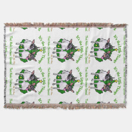 Toy Fox Terrier Christmas Decke