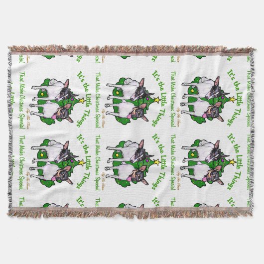 Toy Fox Terrier Christmas Decke (Vorderseite)