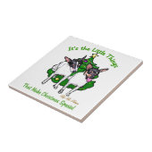 Toy Fox Terrier Christmas Fliese (Seite)