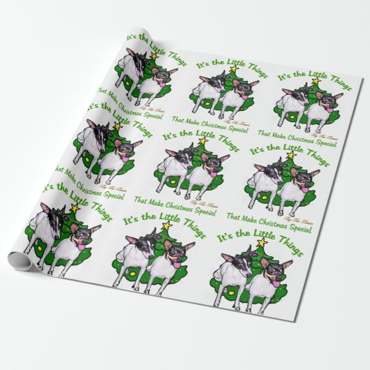 Toy Fox Terrier Christmas Geschenkpapier (Ungerollt)