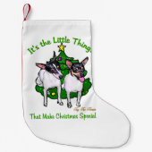 Toy Fox Terrier Christmas Kleiner Weihnachtsstrumpf (Vorderseite)