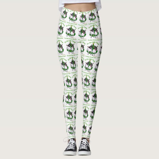 Toy Fox Terrier Christmas Leggings (Vorderseite)