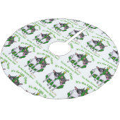 Toy Fox Terrier Christmas Polyester Weihnachtsbaumdecke (Schrägansicht)
