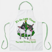 Toy Fox Terrier Christmas Schürze (Vorderseite)