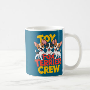 Toy Fox Terrier Crew Cartoon Klein Amertoy Hund Kaffeetasse